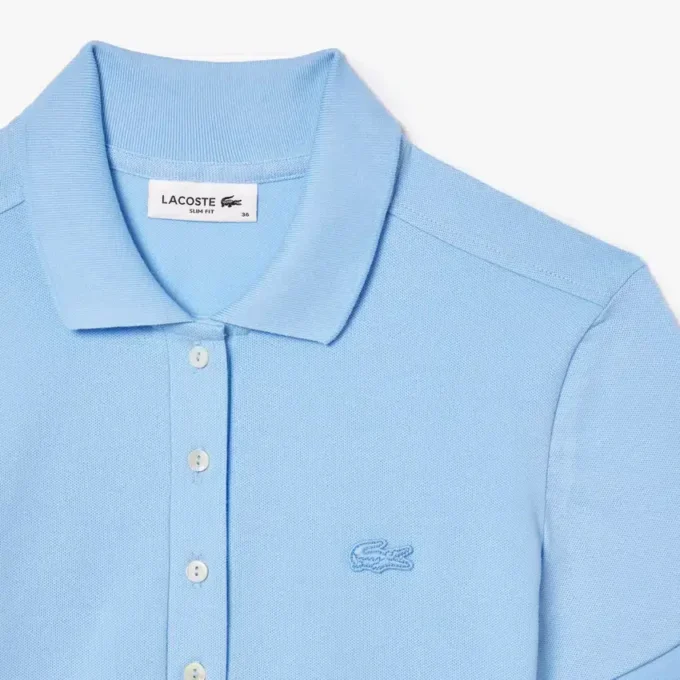 L.12.D Slim Fit stretch mini-polo voor dames