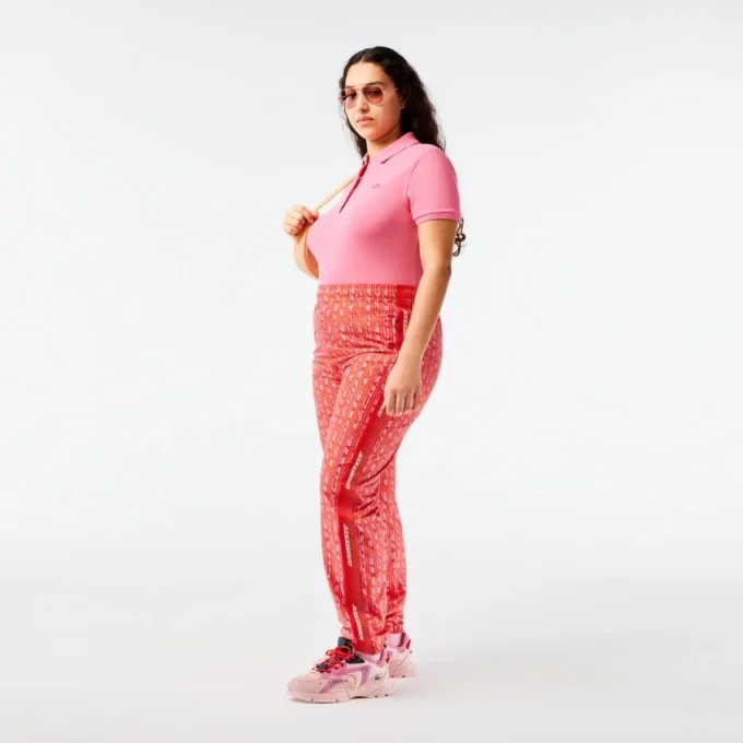 L.12.D Slim Fit stretch mini-polo voor dames