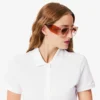 L.12.D Slim Fit stretch mini-polo voor dames