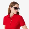 L.12.D Slim Fit stretch mini-polo voor dames