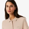 L.12.D Slim Fit stretch mini-polo voor dames