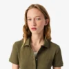 L.12.D Slim Fit stretch mini-polo voor dames
