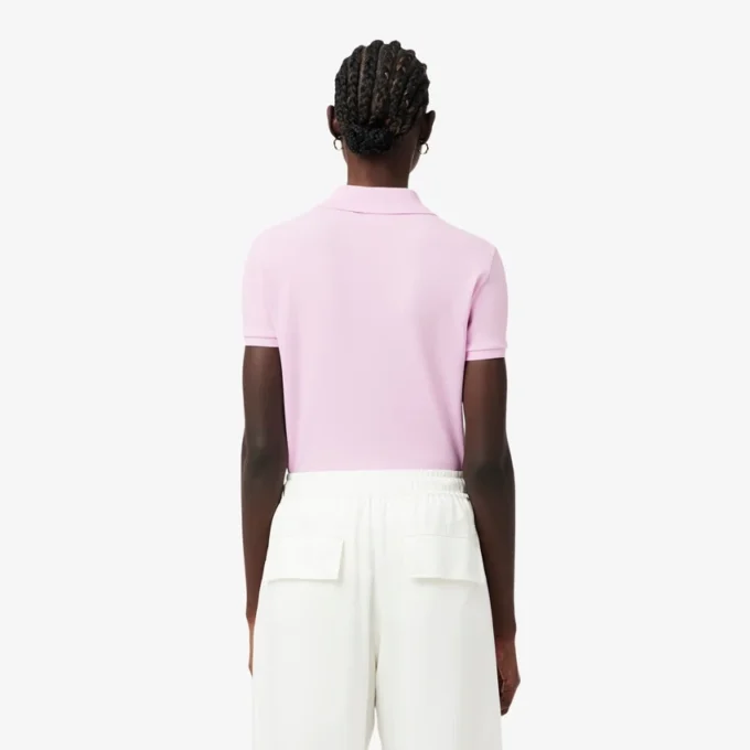 L.12.D Slim Fit stretch mini-polo voor dames