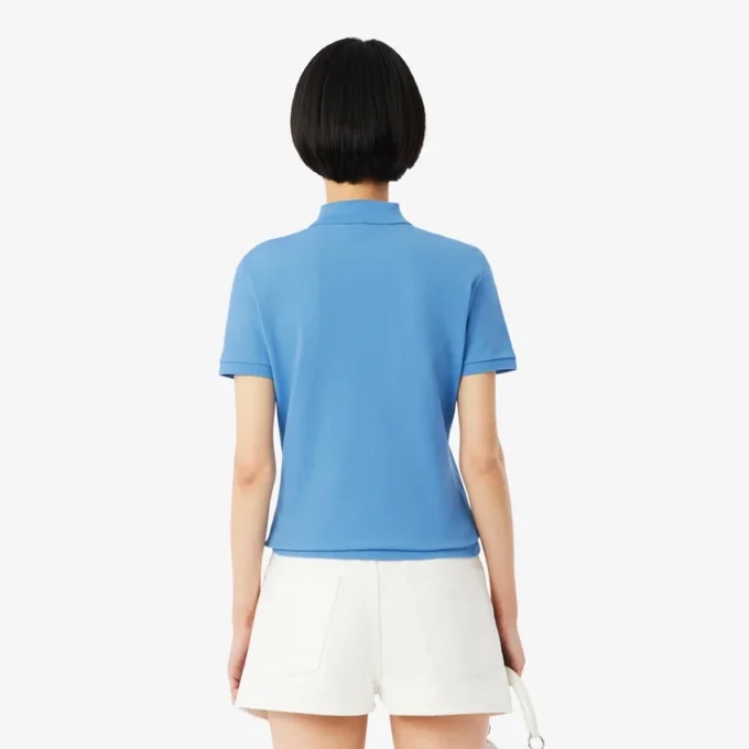 L.12.D Slim Fit stretch mini-polo voor dames