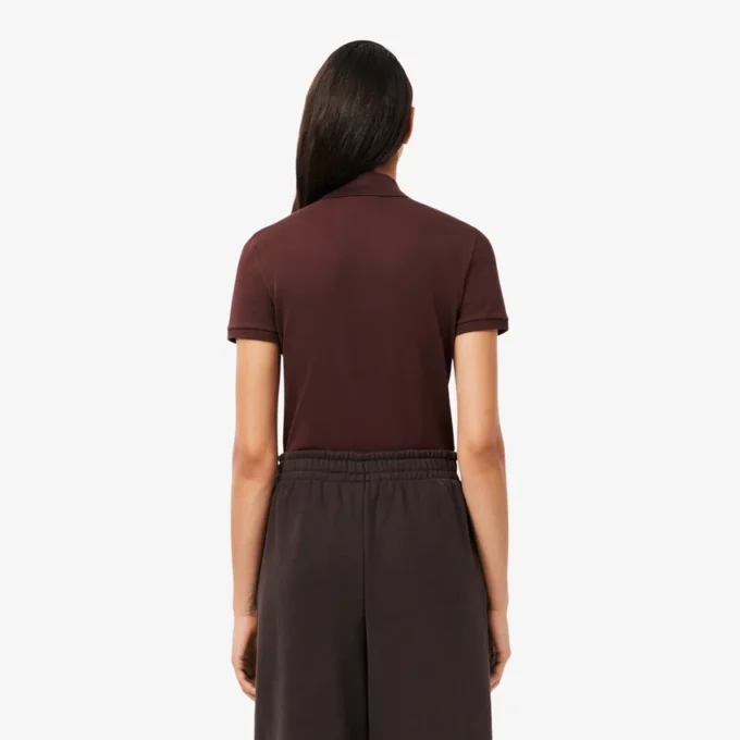 L.12.D Slim Fit stretch mini-polo voor dames