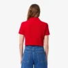 L.12.D Slim Fit stretch mini-polo voor dames