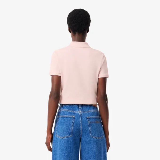 L.12.D Slim Fit stretch mini-polo voor dames