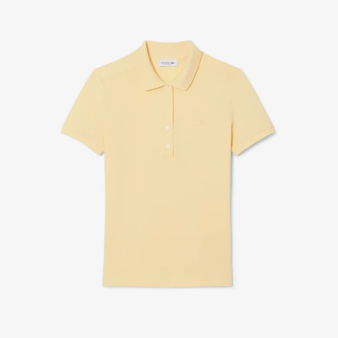 L.12.D Slim Fit stretch mini-polo voor dames