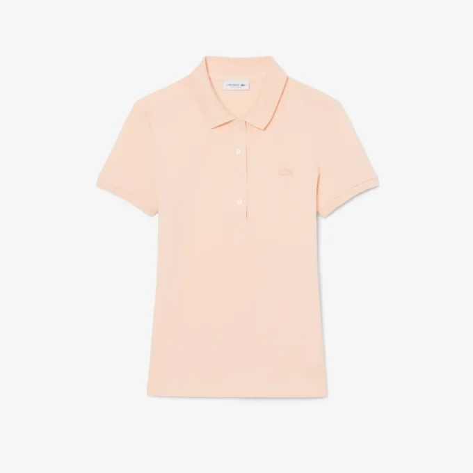 L.12.D Slim Fit stretch mini-polo voor dames
