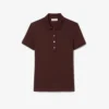 L.12.D Slim Fit stretch mini-polo voor dames