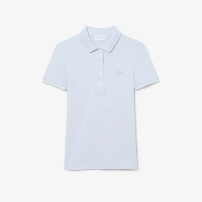 L.12.D Slim Fit stretch mini-polo voor dames