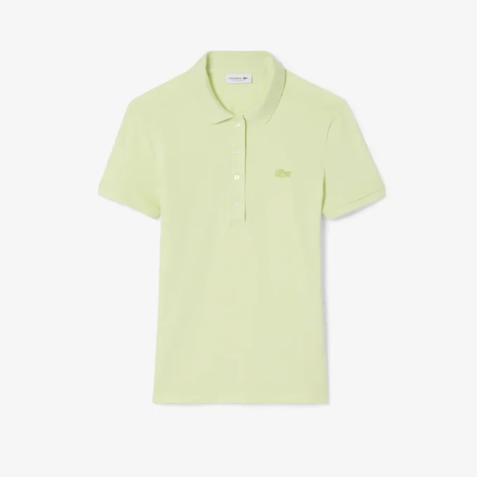 L.12.D Slim Fit stretch mini-polo voor dames