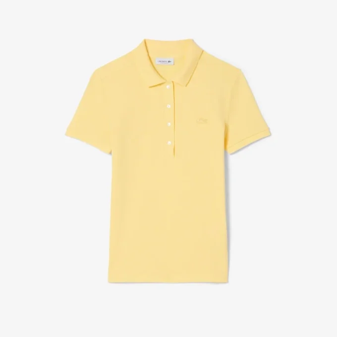 L.12.D Slim Fit stretch mini-polo voor dames