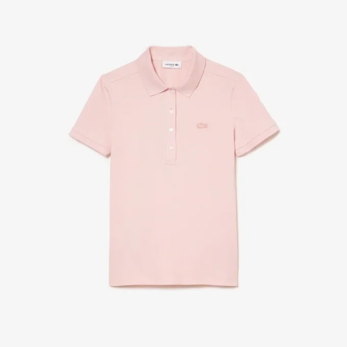 L.12.D Slim Fit stretch mini-polo voor dames