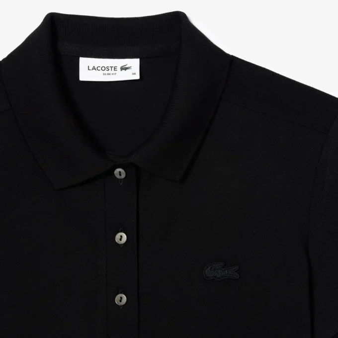 L.12.D Slim Fit stretch mini-polo voor dames