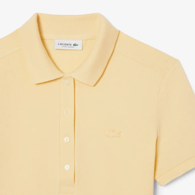 L.12.D Slim Fit stretch mini-polo voor dames