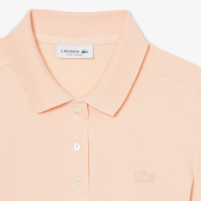 L.12.D Slim Fit stretch mini-polo voor dames