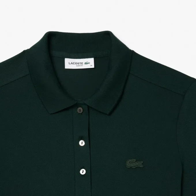 L.12.D Slim Fit stretch mini-polo voor dames