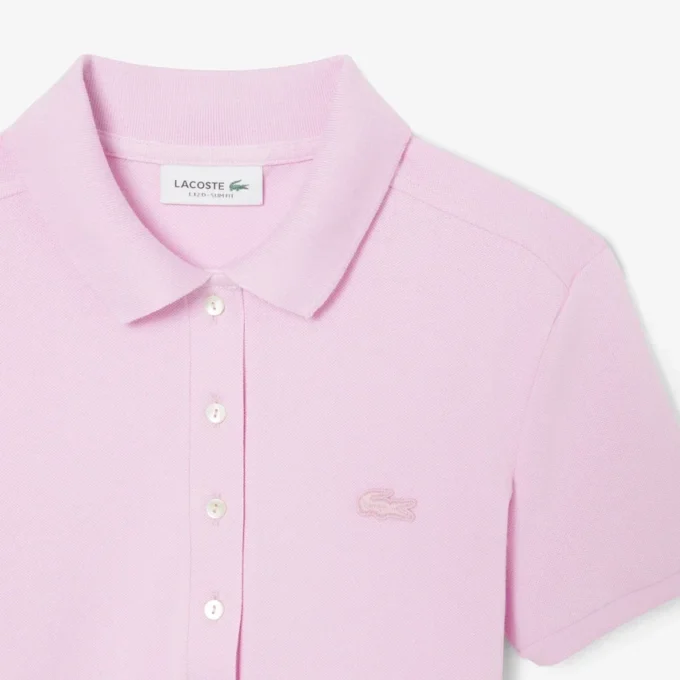 L.12.D Slim Fit stretch mini-polo voor dames