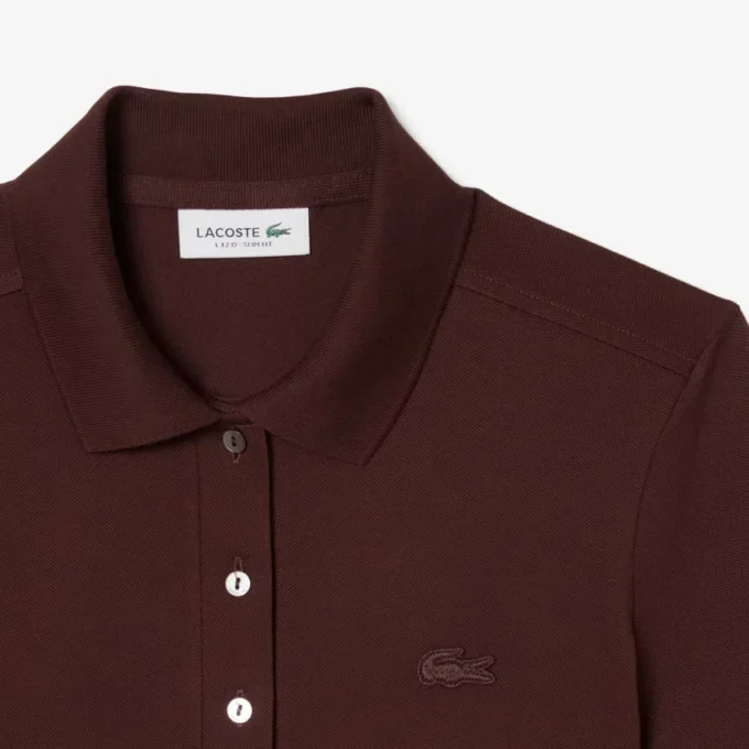 L.12.D Slim Fit stretch mini-polo voor dames