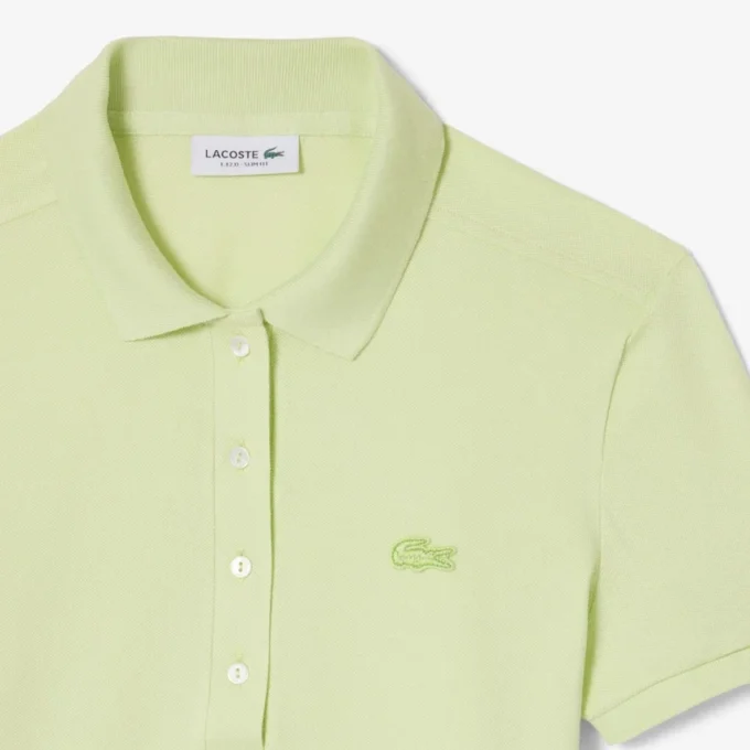 L.12.D Slim Fit stretch mini-polo voor dames