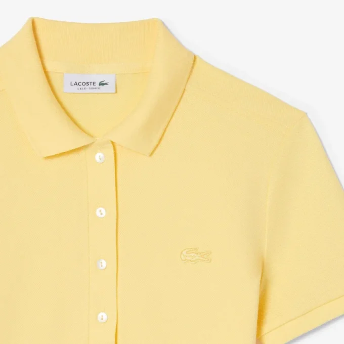 L.12.D Slim Fit stretch mini-polo voor dames