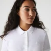 L.12.D Slim Fit stretch mini-polo voor dames