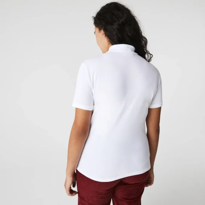 L.12.D Slim Fit stretch mini-polo voor dames