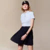 L.12.D Slim Fit stretch mini-polo voor dames