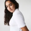 L.12.D Slim Fit stretch mini-polo voor dames