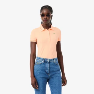 L.12.D Slim Fit Trim Detail Polo voor dames