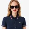 L.12.D Slim Fit Trim Detail Polo voor dames