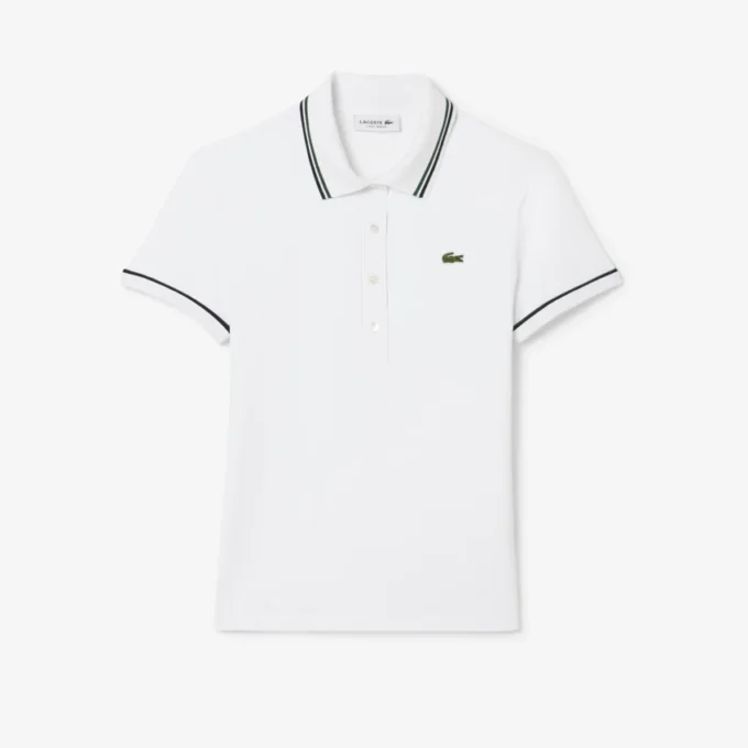 L.12.D Slim Fit Trim Detail Polo voor dames