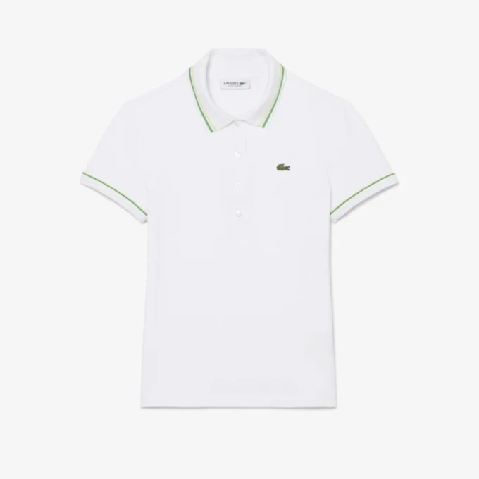L.12.D Slim Fit Trim Detail Polo voor dames