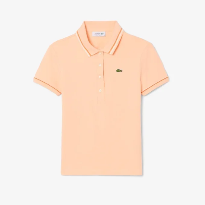 L.12.D Slim Fit Trim Detail Polo voor dames