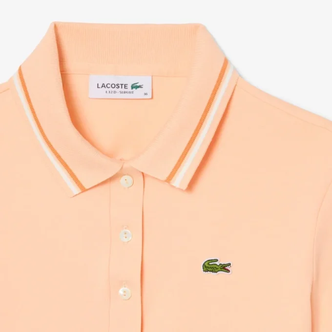 L.12.D Slim Fit Trim Detail Polo voor dames
