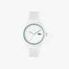 Lacoste.12.12 Horloge met witte siliconen band