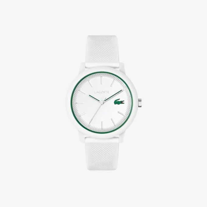 Lacoste.12.12 Horloge met witte siliconen band