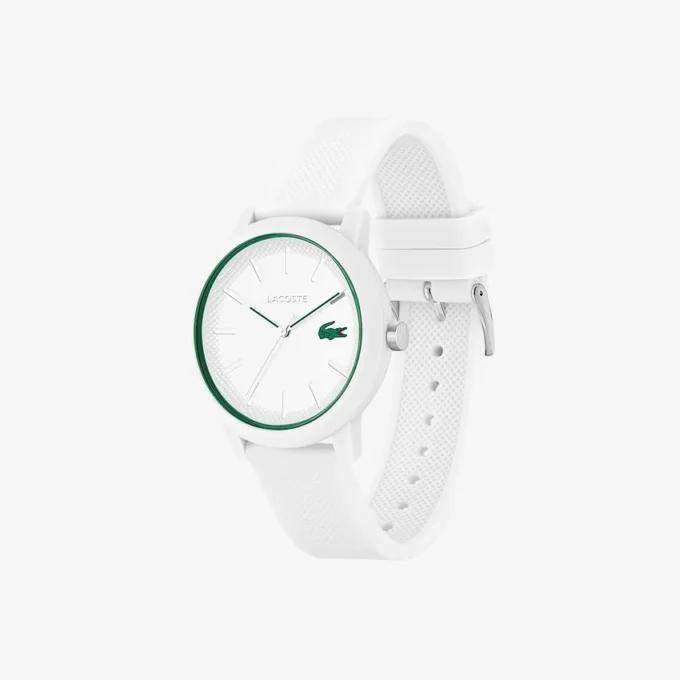 Lacoste.12.12 Horloge met witte siliconen band