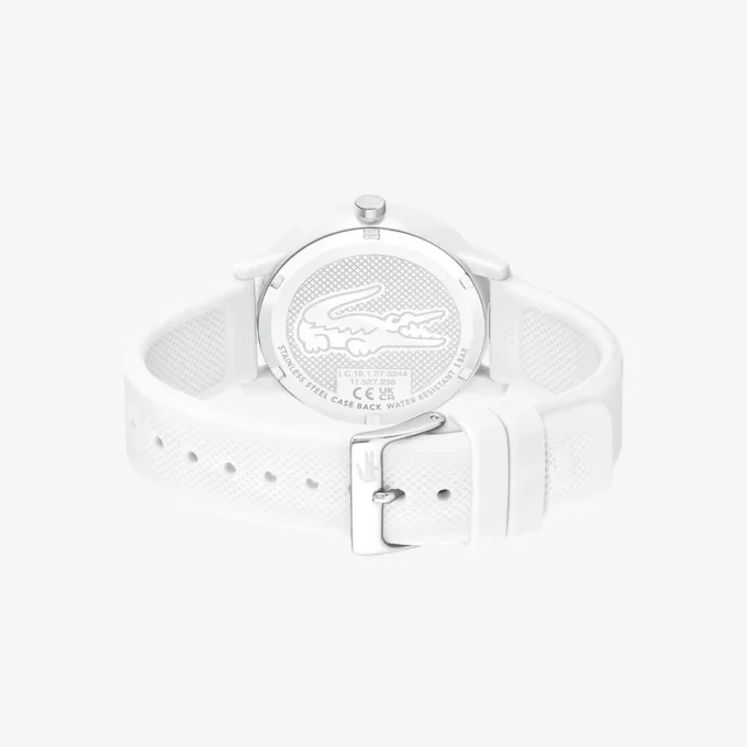 Lacoste.12.12 Horloge met witte siliconen band