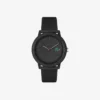Lacoste.12.12 Horloge met zwarte siliconenband