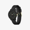 Lacoste.12.12 Horloge met zwarte siliconenband