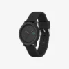 Lacoste.12.12 Horloge met zwarte siliconenband
