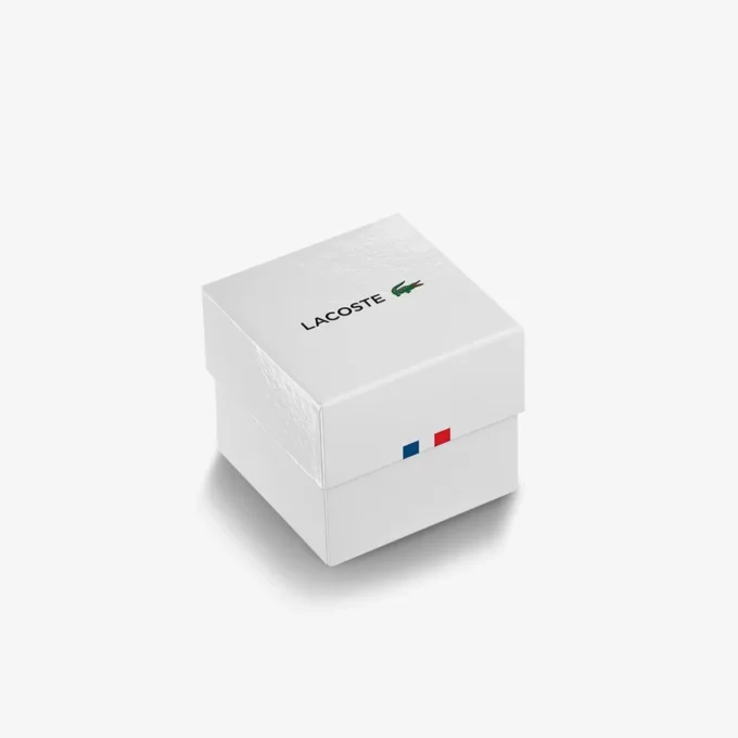 Lacoste.12.12 Horloge met zwarte siliconenband