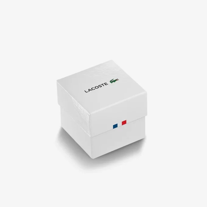 Lacoste.12.12 Horloge met zwarte siliconenband