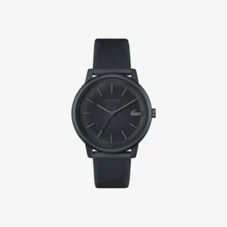 Lacoste.12.12 Move 3-wijzerhorloge Zwart siliconen
