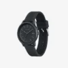 Lacoste.12.12 Move 3-wijzerhorloge Zwart siliconen