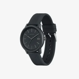 Lacoste.12.12 Move 3-wijzerhorloge Zwart siliconen