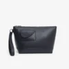 Lacoste Club clutch van generfd leer