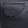 Lacoste Club clutch van generfd leer